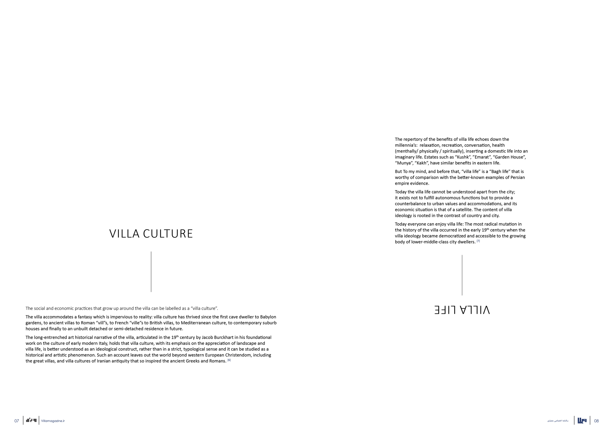 Villa ideology as 