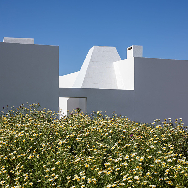 A villa with two wings